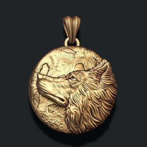 wolf moon pendant for terryromans123