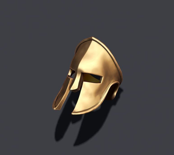 Spartan Plain Ring, Greek Myth Ring, Gold Spartan Ring