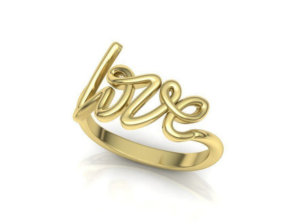 Love ring, graffiti love ring, platinum love bands, gold love bands