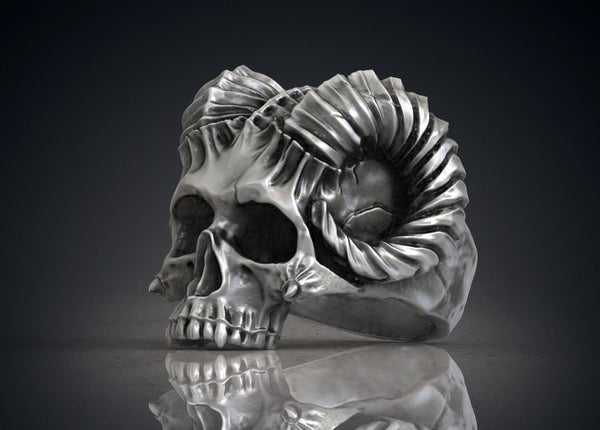 Skull Ring, Skull Rings for Men, Gothic Engagement Rings