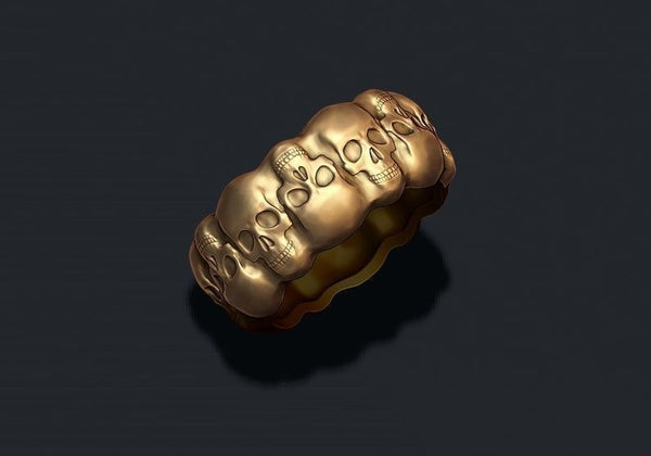 Skull Ring, Gold Skull Ring, Silver Skull Ring
