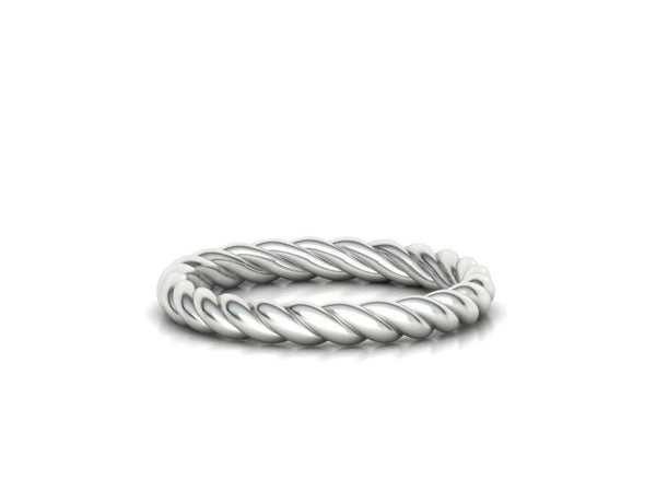 Twisted rope wedding ring - twisted wedding ring
